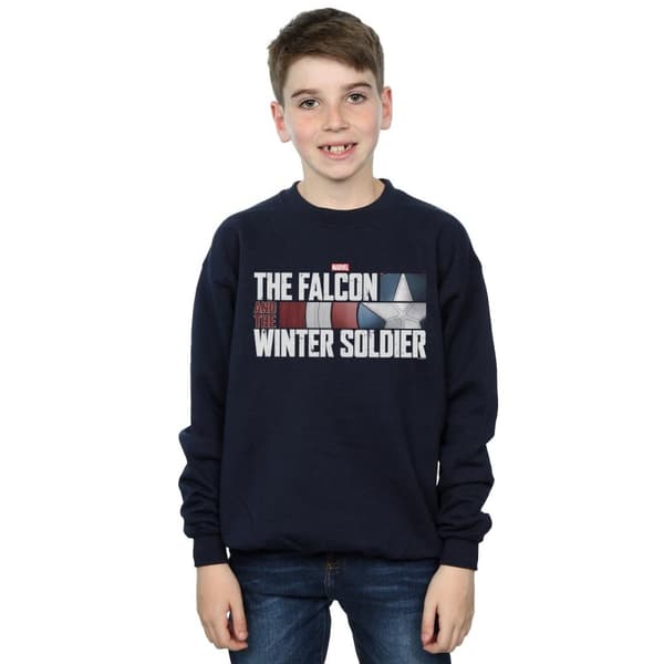 Marvel Boys The Falcon And The Winter Soldier Logo Sweatshirt