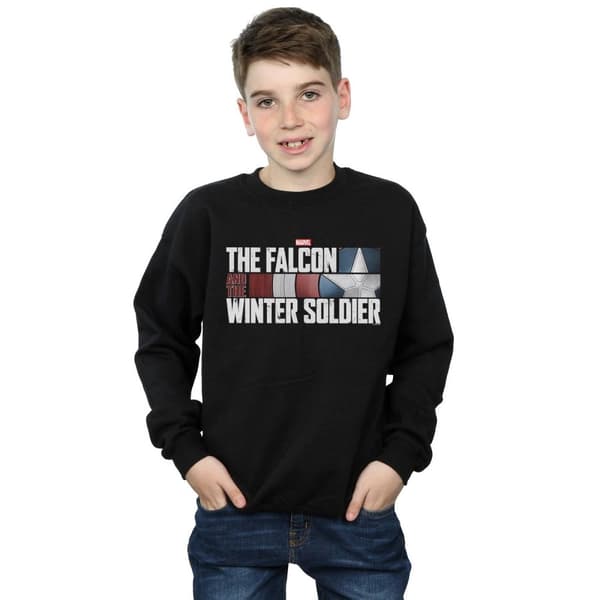 Marvel Boys The Falcon And The Winter Soldier Logo Sweatshirt