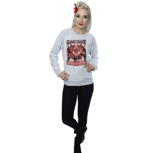 Marvel Dam/kvinnor Deadpool Vs Deadpool Sweatshirt