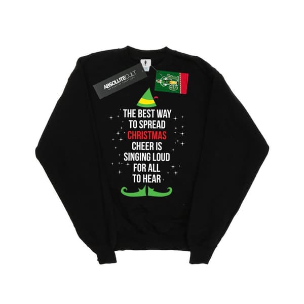 Elf Sweatshirt med text för pojkar - Christmas Cheer