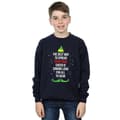 Miniatyrbild 2 av 5: Elf Sweatshirt med text för pojkar - Christmas Cheer