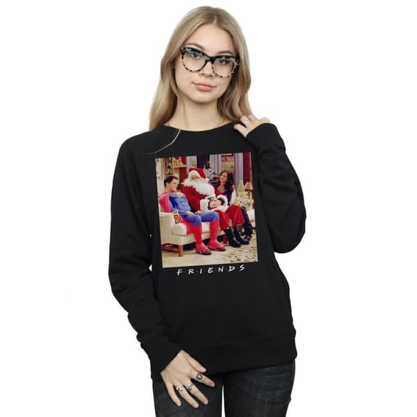 Friends Superman And Santa - Sweatshirt för kvinnor/damer
