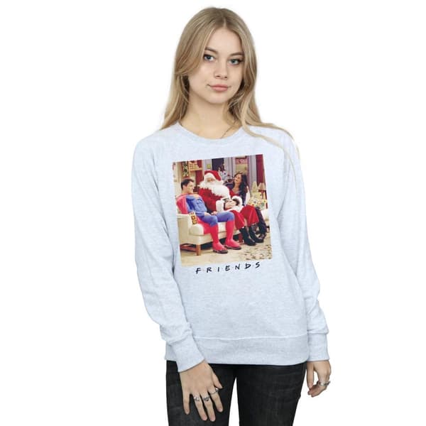 Friends Superman And Santa - Sweatshirt för kvinnor/damer