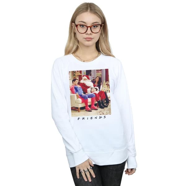Friends Superman And Santa - Sweatshirt för kvinnor/damer