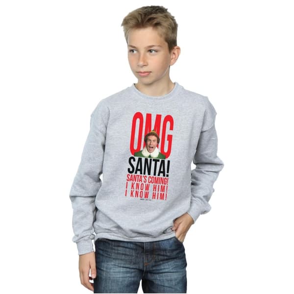 Elf Boys OMG Santa I Know Him Sweatshirt