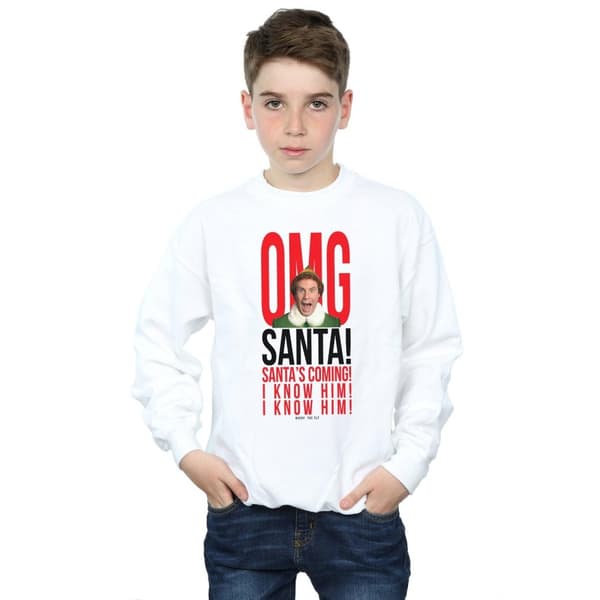 Elf Boys OMG Santa I Know Him Sweatshirt
