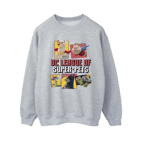 DC Comics Womens/Ladies DC League Of Super-Pets Profile Sweatshirt