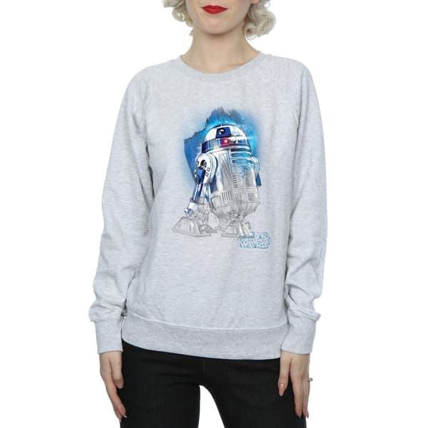 Star Wars Womens/Ladies The Last Jedi R2-D2 Brushed Sweatshirt