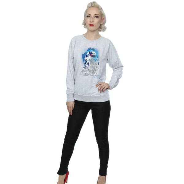 Star Wars Womens/Ladies The Last Jedi R2-D2 Brushed Sweatshirt