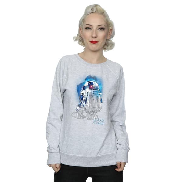 Star Wars Womens/Ladies The Last Jedi R2-D2 Brushed Sweatshirt