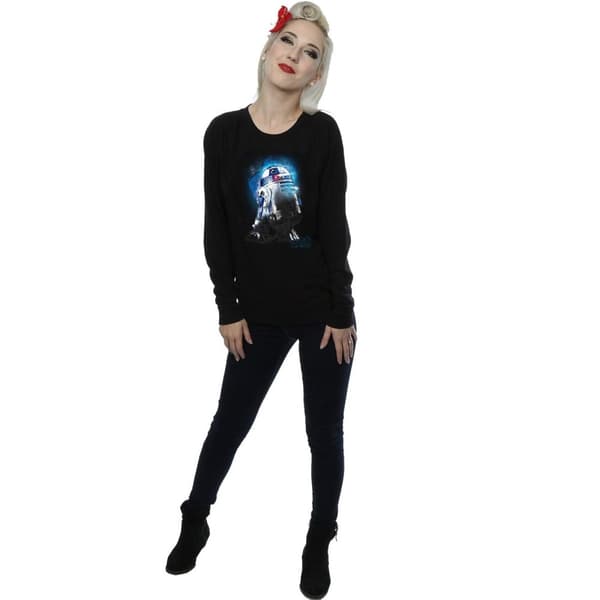Star Wars Womens/Ladies The Last Jedi R2-D2 Brushed Sweatshirt