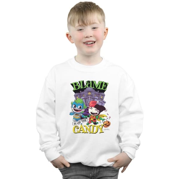 DC Comics Pojkar - Super Friends - Skyll på godiset - Sweatshirt