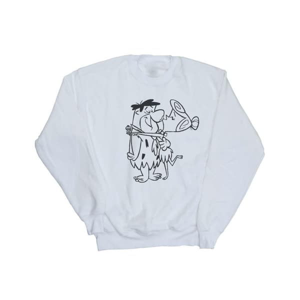 The Flintstones Womens/Ladies Fred and Wilma Kiss Sweatshirt