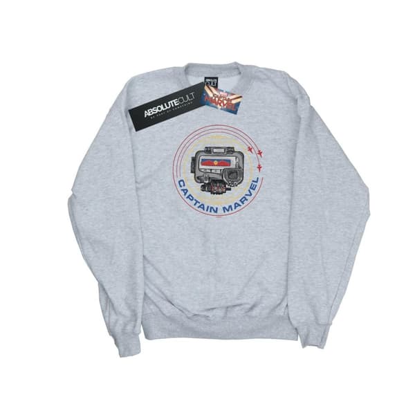Marvel Girls Captain Marvel Pager Sweatshirt