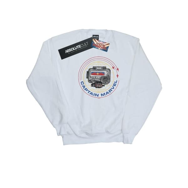 Marvel Girls Captain Marvel Pager Sweatshirt