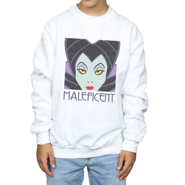 Disney Boys Maleficent Cropped Head Sweatshirt