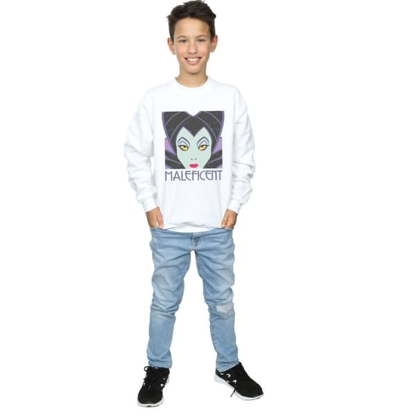 Disney Boys Maleficent Cropped Head Sweatshirt