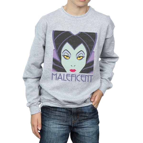 Disney Pojkar - Maleficent - Sweatshirt med croppat huvud