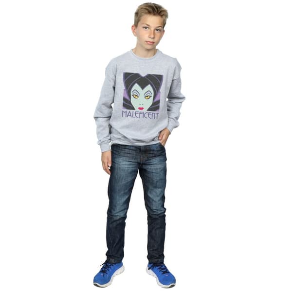 Disney Pojkar - Maleficent - Sweatshirt med croppat huvud