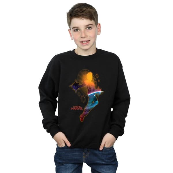 Marvel Boys Captain Marvel Nebula Flight Sweatshirt