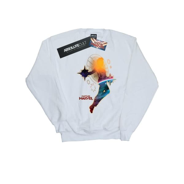 Marvel Boys Captain Marvel Nebula Flight Sweatshirt