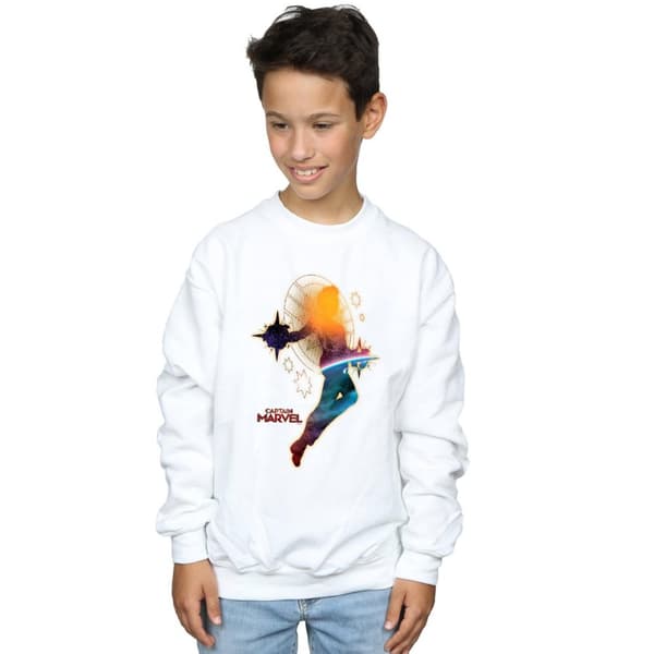 Marvel Boys Captain Marvel Nebula Flight Sweatshirt