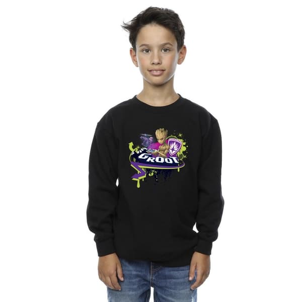 Marvel Boys Guardians Of The Galaxy Groot Gaming Holo Sweatshirt