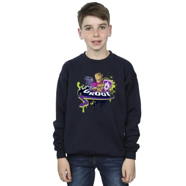Marvel Boys Guardians Of The Galaxy Groot Gaming Holo Sweatshirt