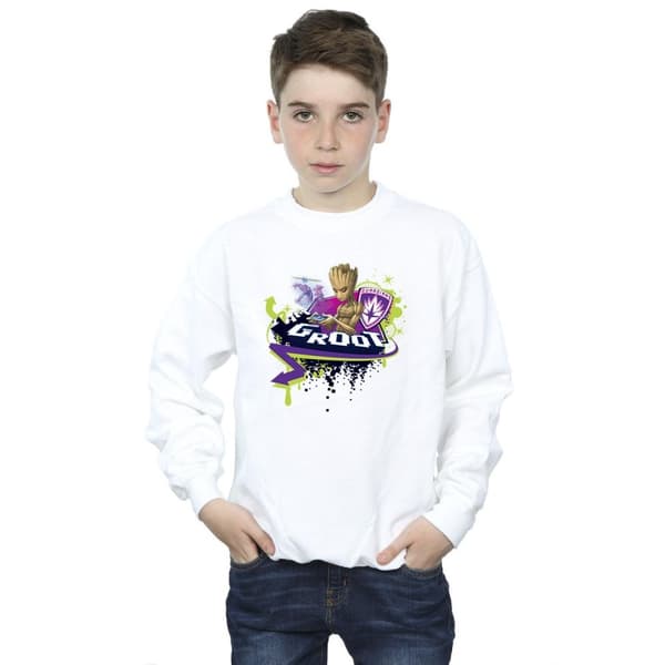 Marvel Boys Guardians Of The Galaxy Groot Gaming Holo Sweatshirt