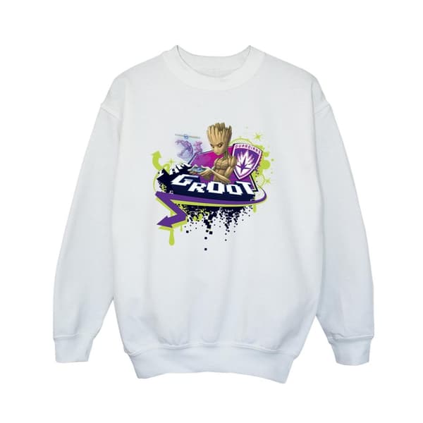 Marvel Boys Guardians Of The Galaxy Groot Gaming Holo Sweatshirt