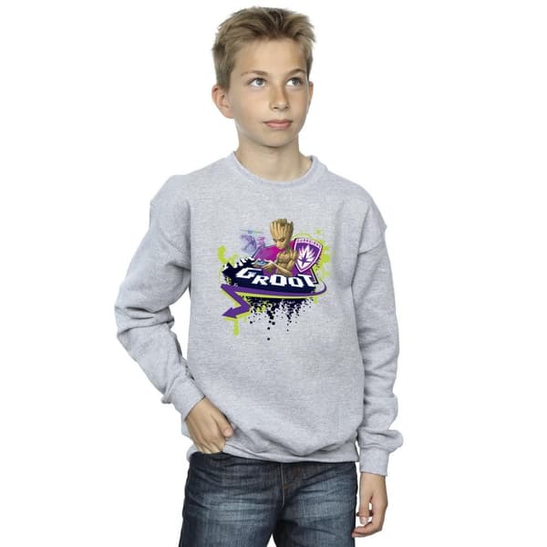 Marvel Boys Guardians Of The Galaxy Groot Gaming Holo Sweatshirt