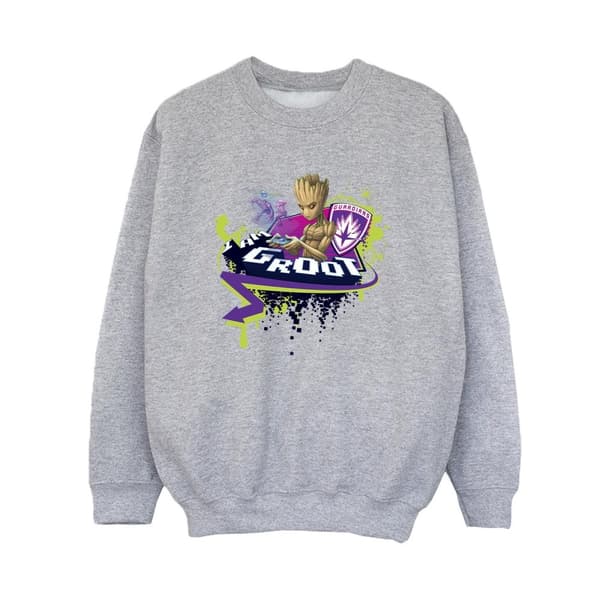 Marvel Boys Guardians Of The Galaxy Groot Gaming Holo Sweatshirt