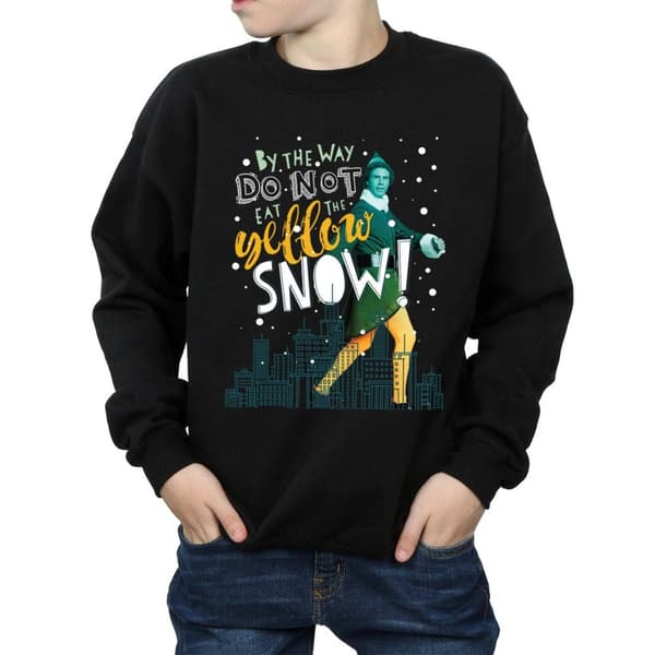 Elf Gul snötröja för pojkar