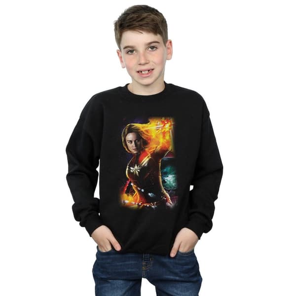 Marvel Kapten Marvel Galactic Shine-tröja för pojkar