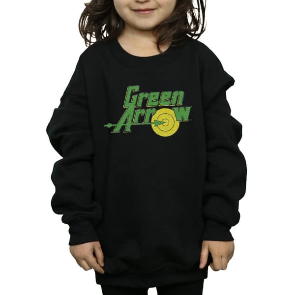 DC Comics Green Arrow Crackle Logo - Sweatshirt för flickor