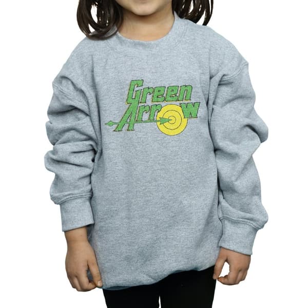 DC Comics Green Arrow Crackle Logo - Sweatshirt för flickor