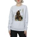 Miniatyrbild 3 av 5: Star Wars Dam/Tjej The Last Jedi Japansk Chewbacca Porgs Sweatshirt