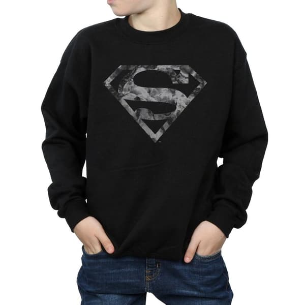 DC Comics Boys Superman Marble Logo Sweatshirt