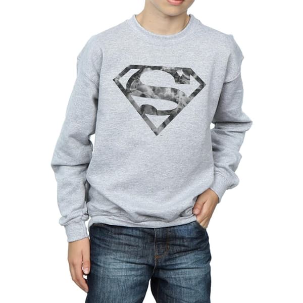 DC Comics Boys Superman Marble Logo Sweatshirt