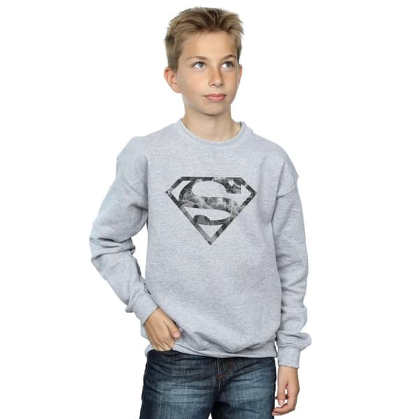 DC Comics Boys Superman Marble Logo Sweatshirt