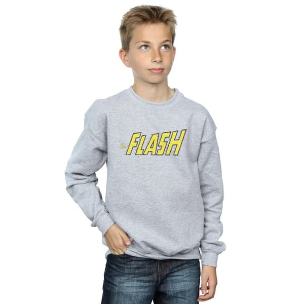 DC Comics Boys Flash Crackle Logo Sweatshirt