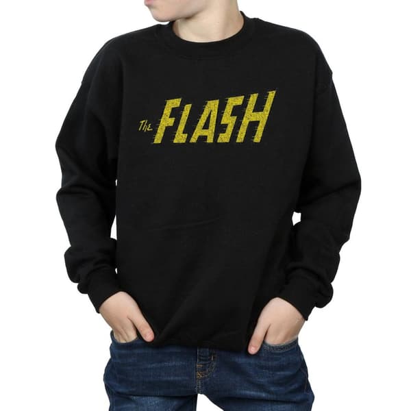 DC Comics Boys Flash Crackle Logo Sweatshirt