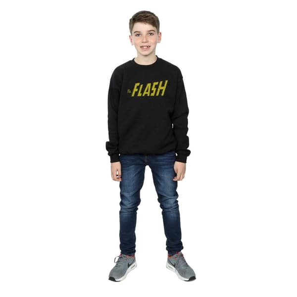 DC Comics Boys Flash Crackle Logo Sweatshirt
