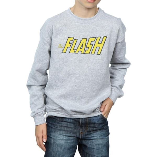 DC Comics Boys Flash Crackle Logo Sweatshirt