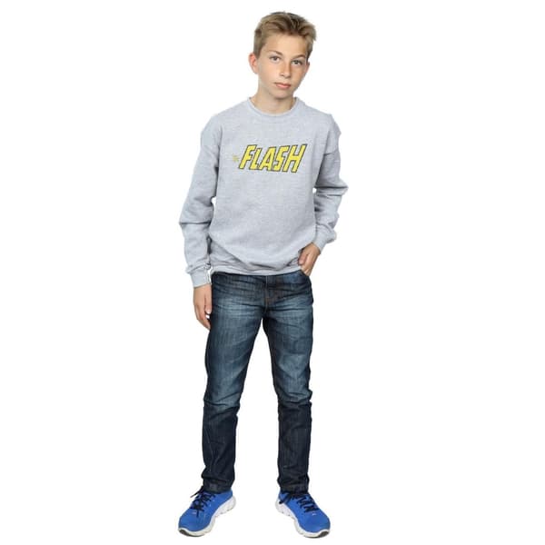 DC Comics Boys Flash Crackle Logo Sweatshirt