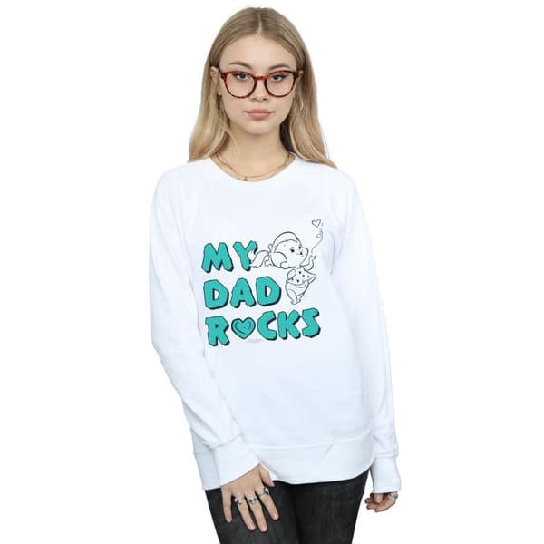 The Flintstones Dam/Tjej Pebbles My Dad Rocks Sweatshirt