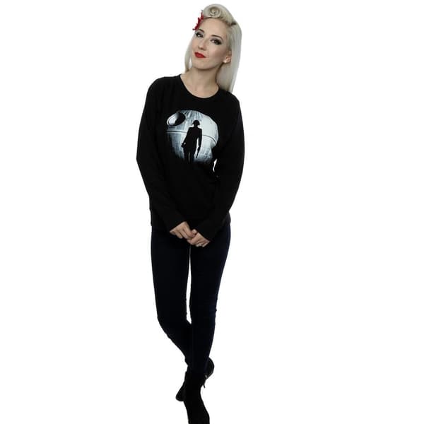Star Wars Dam/Tjej Rogue One Dödsstjärnan Jyn Silhouette Sweatshirt