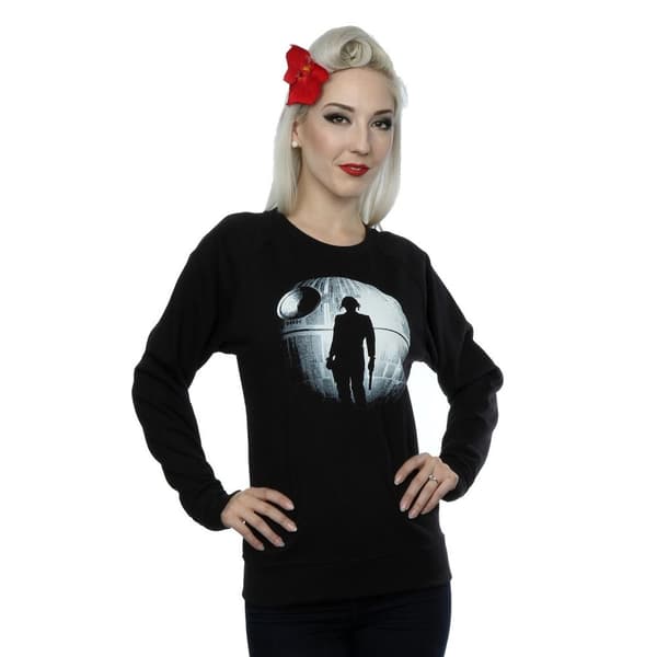 Star Wars Dam/Tjej Rogue One Dödsstjärnan Jyn Silhouette Sweatshirt
