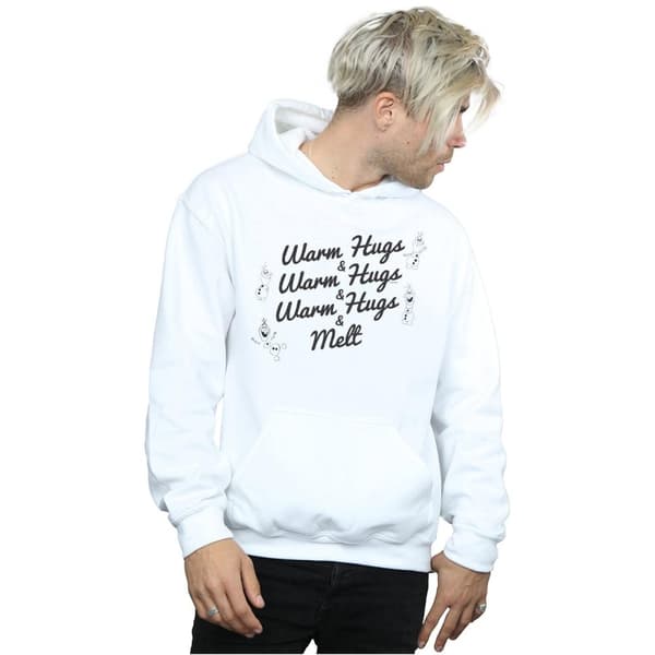 Disney Mens Frozen 2 Olaf Warm Hugs And Melt Hoodie