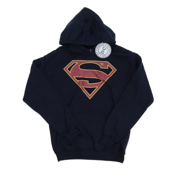 DC Comics Mens Supergirl Logo Hoodie